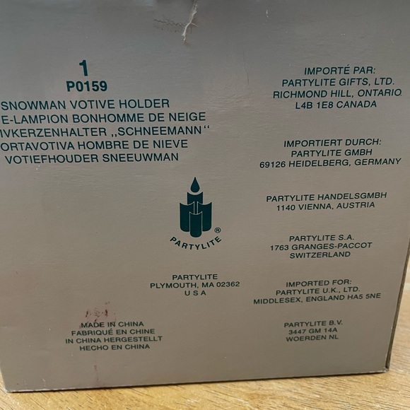 Snowman votive holder - Picture 5 of 5